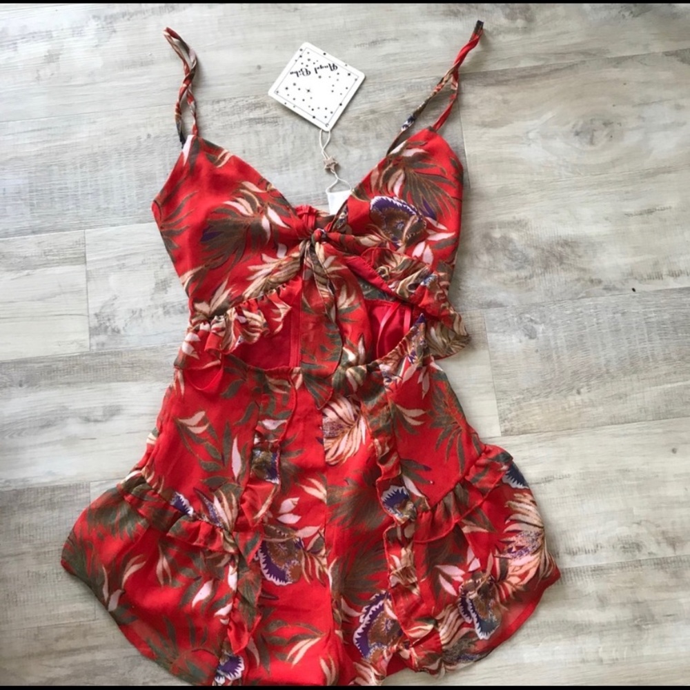 Adorable Red Playsuit/Romper, AU 8/US Small, NWT